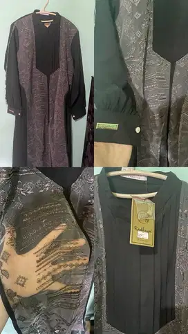 gamis long dress radhiya hitam
