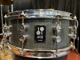 Snare Snare Sonor AQ2 Titanium Quartz Finish Shell Maple 14x6