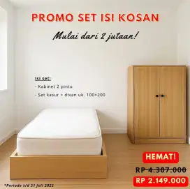 promo isi kos murah lemari+Divan+Kasur
