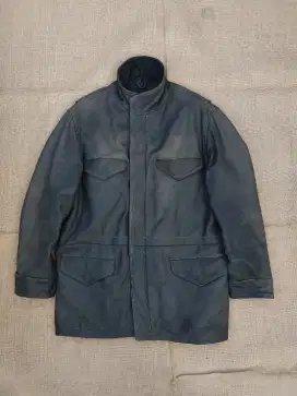 Hein Gericke M65 Leather Field Jacket Jaket Kulit Vintage Parka