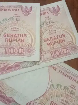 Jual uang kuno seratus rupiah th 1992