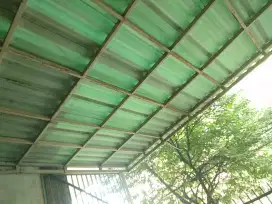 Kanopi Alderon Rangka besi holo  Kokoh Adem