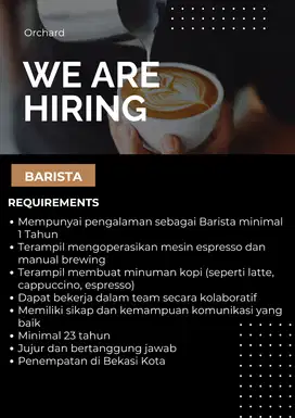 Lowongan Barista