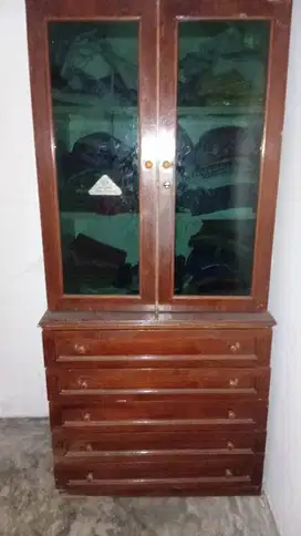 Lemari Kayu Jati Asli tempahan