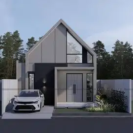 rumah pesan bangu hunian mewah lokasi pinggir jalan raya