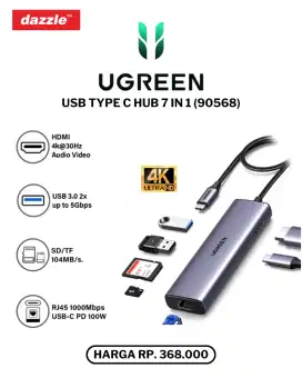 UGREEN USB TYPE C HUB 7 IN 1 (90568)