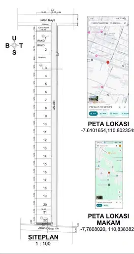 PROMO TANAH KAVLINGAN PINGGIR JALAN RAYA JLOPO LUAS 150 M HADAP TIMUR