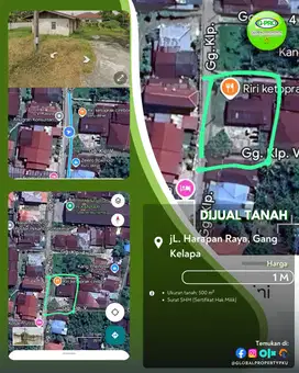 Dijual Tanah Daerah Harapan Raya Siap Bangun Tengah Kota!