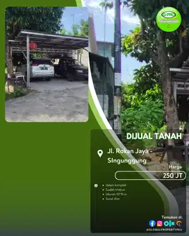 Dijual Tanah Jalan Rokan Jaya Daerah Sigunggung Pekanbaru Kota!