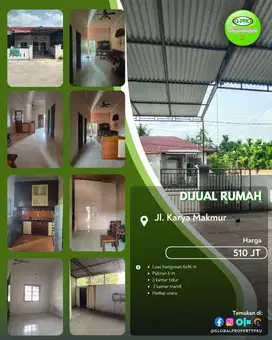 Dijual Rumah Jalan Karya Makmur Harga Spesial Murah!