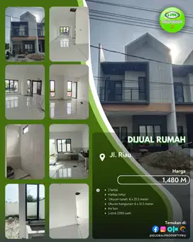 Dijual Rumah Modern 2 Lantai Tengah Kota Pekanbaru - Riau (New Launch)