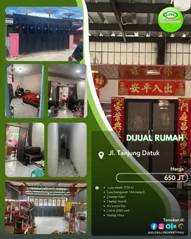 Dijual Rumah Di Daerah Tanjung Datuk Siap Huni Tengah Kota Pekanbaru!