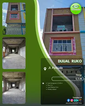 Dijual Ruko Jalan Pemuda Siap Usaha Tengah Jalan Siap Usaha!