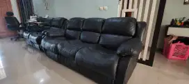 Jual sofa sandar kaki kulit