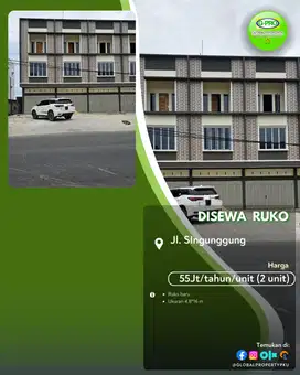 Disewakan 2 Unit Ruko Sigunggung Untuk usaha Kondisi New!