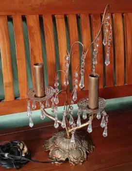 lampu crystal kuningan