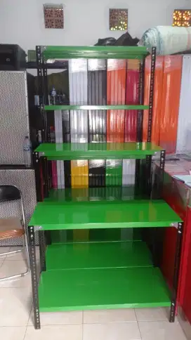 Rak besi rak siku rak sepatu 5susun