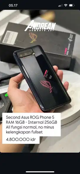 Asus ROG phone 5 16/256