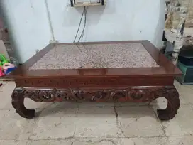 Meja marmer jati besar