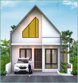 Jual Rumah Sleman Nuansa Villa Ada Pos Security Dekat Pasar Gamping