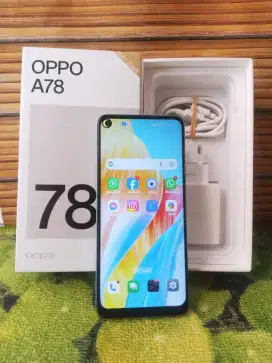Oppo A78  8 256  Mulus  Full Set  Resmi OPPO