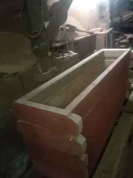 Kusen pintu nya ready dari kayu bekas Meranti oven berkualitas