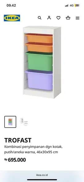 Trofast ikea rak penyimpanan mainan