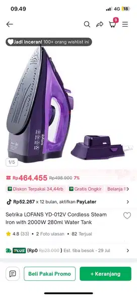 Lofans setrika uap YD-012