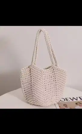 Tas Tangan Anyaman Mode Retro/ Tas Anyaman Jogja Lucu