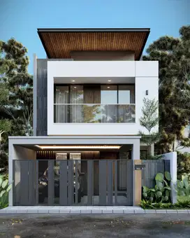 Rumah Villa Mewah Berkonsep Modern Tropis Hunian Kota Batu
