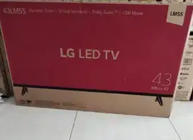 TV LG 43 inc, keadaan rusak tidak ada gambar hanya suara