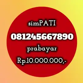NOMOR CANTIK KOLEKSI SIMPATI 45667890