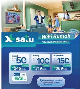 PASANG WIFI INTERNET XL UNLIMITED QUOTA