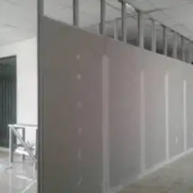 Partisi plafon gypsum PVC rangka atap galvalum kanopi pintu almini