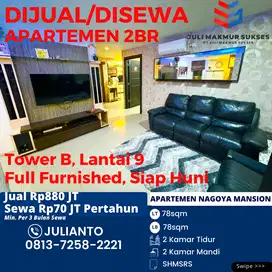 Dijual Apartemen 2BR Full Furnished Siap Huni di Nagoya Mansion Batam