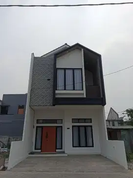 Rumah 2 Lantai Modern Dekat Tol dan Stasiun LRT Cikunir