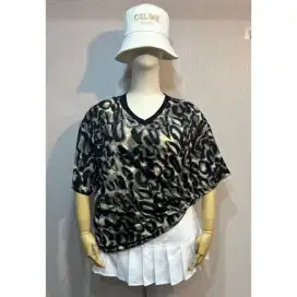 Blouse atasan leopard jumbo bkk