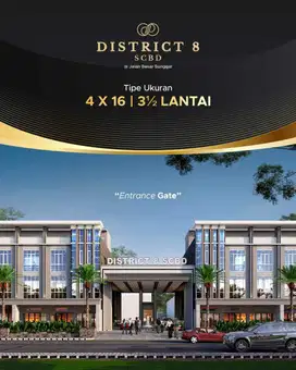 Ruko di Komplek District 8 SCBD ( Sunggal )