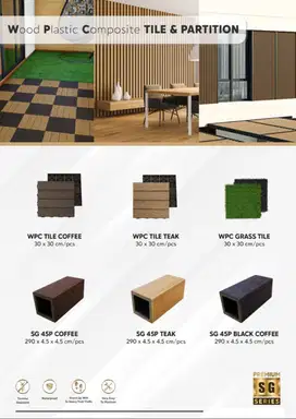 SG HOLLOW Partisi 4,5cm x 4,5cm - kisi kisi square indoor/outdoor