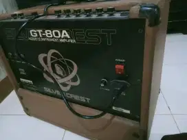 Jual ampli acoustic silver crest 80A dan Speaker Polytron 15f