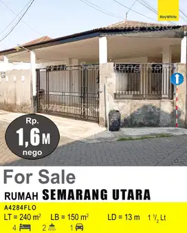 DIJUAL RUMAH DI SEMARANG UTARA A4284