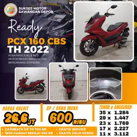 DP 600 CASH KREDIT HONDA PCX 160 CBS TH 2022 MULUS BERGARANSI MESIN
