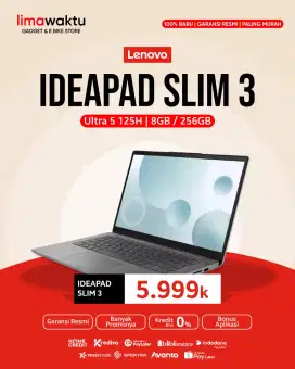 Ready laptop murah bisa cicilan 
Lenovo IDEAPAD SLIM 3