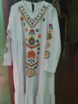 Gamis 1set sama kerudung