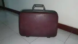 DIJUAL KOPER JADUL VINTAGE WARNA MERAH BURGUNDY