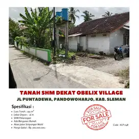 Tanah dijual dekat obelix village sleman 293 m2