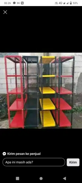 RAK BESI SIKU LUBANG SIAP KIRIM DAN COD