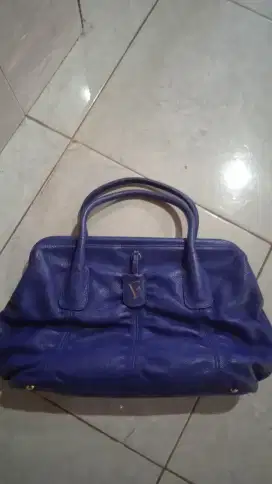 Handbag Furla biru elektrik