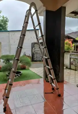 Tangga Teleskopik Dobel Slot Bekas Uk 3.5 Meter