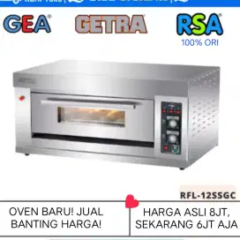 Oven Getra RFL 12SSGC 1 Deck 2 Tray/ Pemanggang Roti Getra 100% Ori